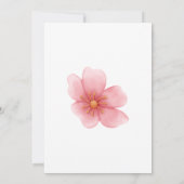 Hochzeitskirsche blüht Zweigstelle, die eine Brunn Einladung (Rückseite)