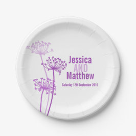 Hochzeitskirsche, moderne Blume Pappteller