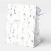 Hochzeitskiste für Aquarellfarben-Wildblumen Geschenkschachtel (Rückseite)