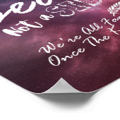 Hochzeitskitzel einen Platz, kein Nebenstraßennebe Poster (Ecke)