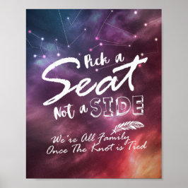 Hochzeitskitzel einen Platz, kein Nebenstraßennebe Poster