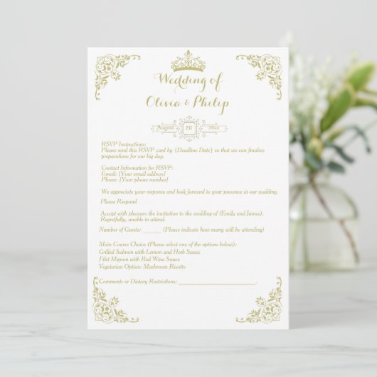 Hochzeitsklassiker Vintager Blumenzauber (Stehend Vorderseite)