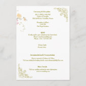 Hochzeitsklassiker Vintager Blumenzauber Begleitkarte (Rückseite)