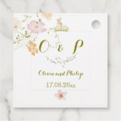 Hochzeitsklassiker Vintager Blumenzauber Geschenkanhänger (Rückseite)