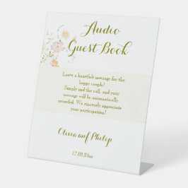 Hochzeitsklassiker Vintager Blumenzauber Sockelschild