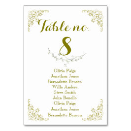 Hochzeitsklassiker Vintager Blumenzauber Tischnummer