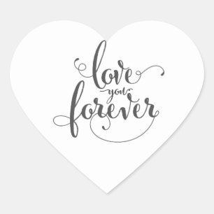 Hochzeitskleber Herz-Aufkleber
