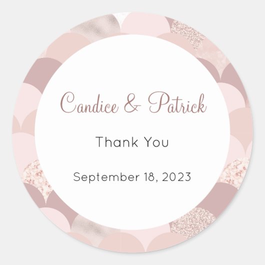 Hochzeitskleber, Hochzeitsmarken, Script-Liebe Runder Aufkleber (Vorderseite)