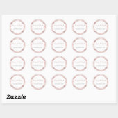 Hochzeitskleber, Hochzeitsmarken, Script-Liebe Runder Aufkleber (Blatt)