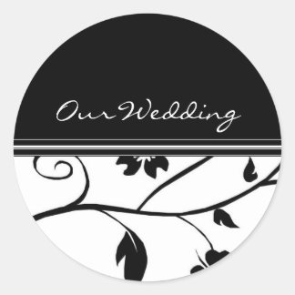 Hochzeitskleber Runder Aufkleber