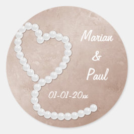Hochzeitskleber Runder Aufkleber