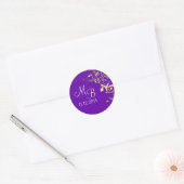 Hochzeitsklebstoff Runder Aufkleber (Umschlag)