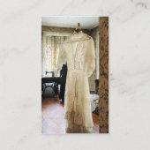 Hochzeitskleid aus dem 19. Jahrhundert Visitenkarte (Rückseite)