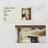 Hochzeitskleid aus dem 19. Jahrhundert Visitenkarte (Vorne/Hinten)