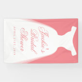 Hochzeitskleid-Brautparty Banner (Horizontal)