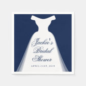 Hochzeitskleid-Brautparty Serviette (Vorderseite)