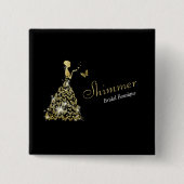 Hochzeitskleid Bridal Boutique Business Button (Vorderseite)