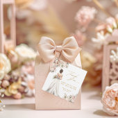 Hochzeitskleid Brünettes florales Brautparty Gown Geschenkanhänger