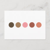 Hochzeitskleid Codes Boho Arch Foto Begleitkarte (Rückseite)