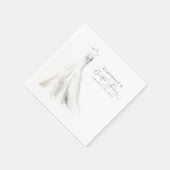 Hochzeitskleid Dreamy Elegant Boho Serviette (Ecke)