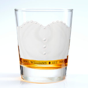 Hochzeitskleid Ehefrau Bride Mrs. Schnapsglas