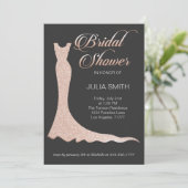 Hochzeitskleid Einladung (Stehend Vorderseite)