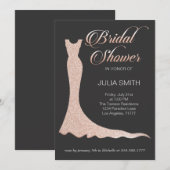 Hochzeitskleid Einladung (Vorne/Hinten)