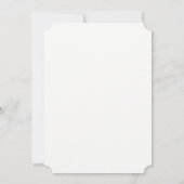 Hochzeitskleid Einladung (Rückseite)