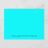 Hochzeitskleid Einladungspostkarte (Rückseite)