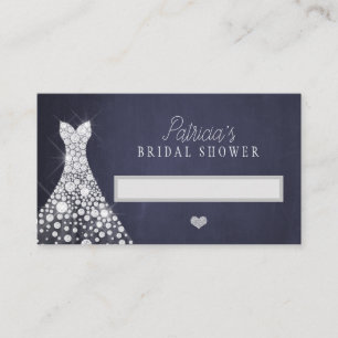 Hochzeitskleid elegante Brautparty-Karte Platzkarte