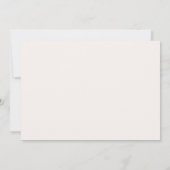 Hochzeitskleid | Farbpalette der Wildblume Einladung (Rückseite)