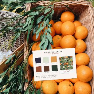 Hochzeitskleid Farbpalette für Zitronen Einladung