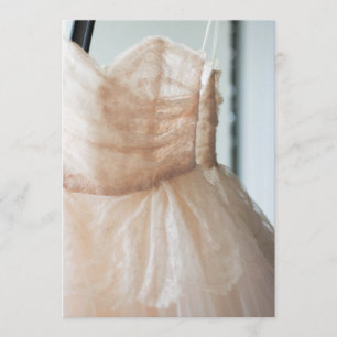 Hochzeitskleid für Brautparty oder Dankeschön-Kart Dankeskarte