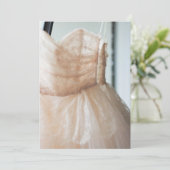 Hochzeitskleid für Brautparty oder Dankeschön-Kart Dankeskarte (Stehend Vorderseite)