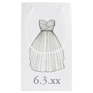 Hochzeitskleid Gown Bride Brautparty Datum Kleine Geschenktüte