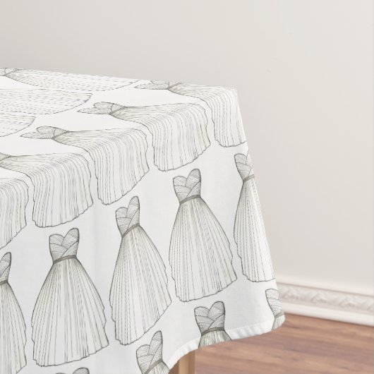 Hochzeitskleid Gown Bride Brautparty Tablecloth Tischdecke (Beispiel)