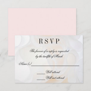 Hochzeitskleid Hintergrund - RSVP Einladung