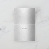 Hochzeitskleid & Juwelen Dankeschön Karte (Innenseite)