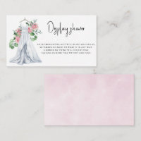 Hochzeitskleid mit Blume - Display-Dusche