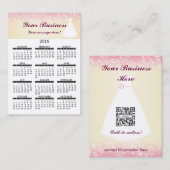 Hochzeitskleid mit Visitenkarte (Vorne/Hinten)