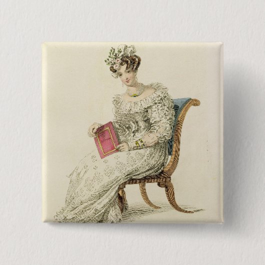 Hochzeitskleid, Modegeck von Ackermanns Repo Button (Vorderseite)