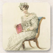 Hochzeitskleid, Modegeck von Ackermanns Repo Getränkeuntersetzer (Vorderseite)