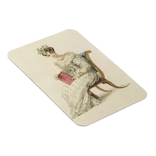 Hochzeitskleid, Modeplatte von Ackermanns Repo Magnet (Rechte Seite)