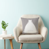 Hochzeitskleid Moderner Glamour Bridal Chic Gray Kissen (Stuhl )