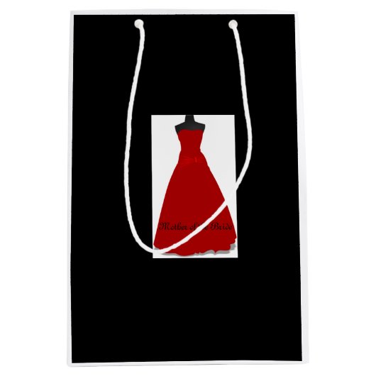 Hochzeitskleid Mutter der Bride Black Geschenktasc Mittlere Geschenktüte (Vorderseite)