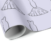 Hochzeitskleid Nahtloses Wrapping Paper für Brides Geschenkpapier (Rolleneckpunkt)