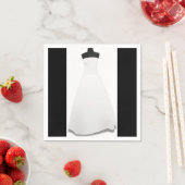 Hochzeitskleid Papier Napkins Serviette (Beispiel)