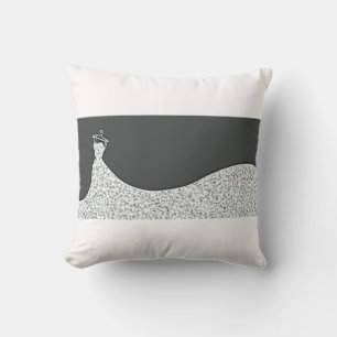 Hochzeitskleid Polyester werfen Kissen. Kissen