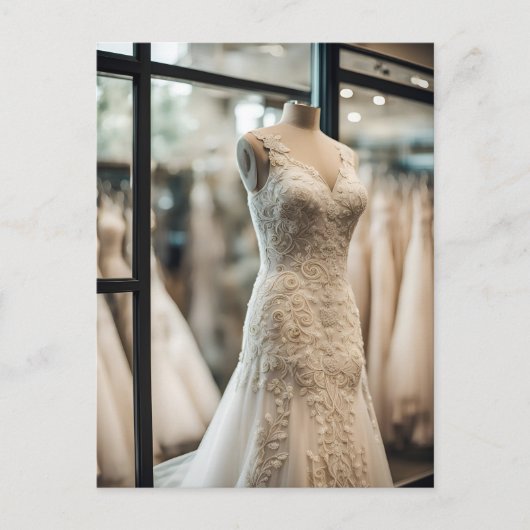 Hochzeitskleid, Postüberweisung Postkarte (Vorderseite)