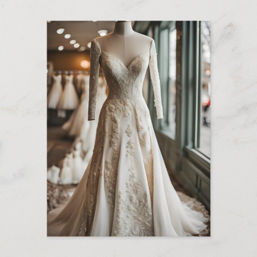 Hochzeitskleid, Postüberweisung Postkarte (Vorderseite)